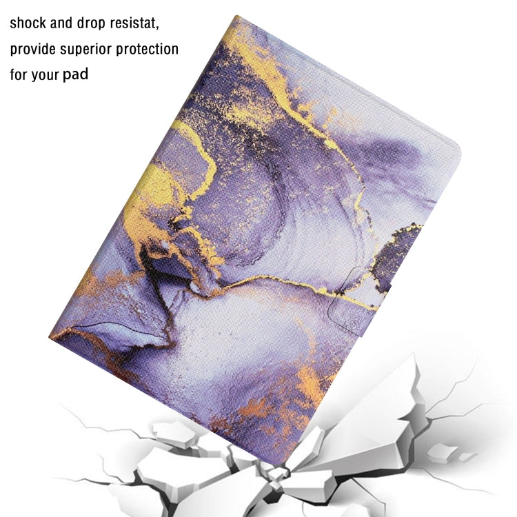 For iPad mini 2024 / mini 6 Marble Pattern Smart Leather Tablet Case(Purple) - iPad mini 6 Cases by buy2fix | Online Shopping UK | buy2fix