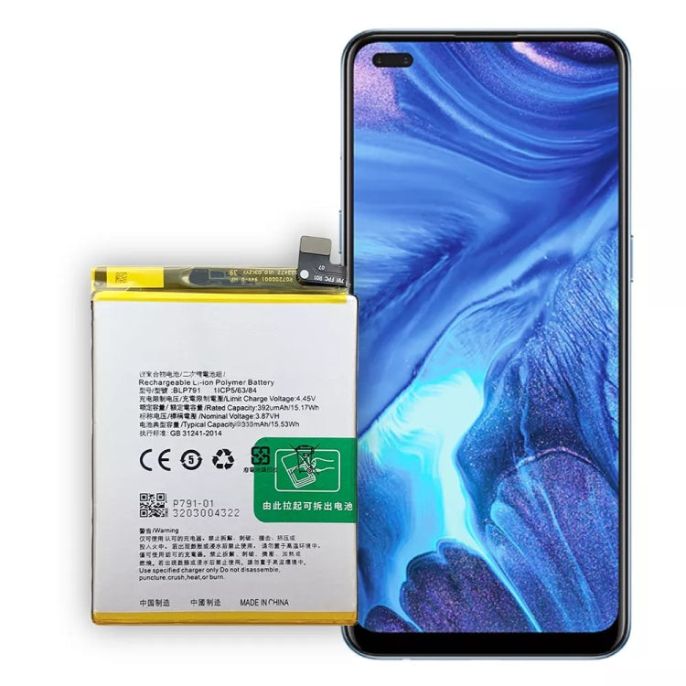 BLP791 For OPPO Reno4 4G Li-Polymer Battery Replacement - For OPPO by buy2fix | Online Shopping UK | buy2fix