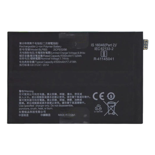 BLP855 4500 mAh Li-Polymer Battery Replacement For OPPO Reno6 Pro 5G / K9 Pro - For OPPO by buy2fix | Online Shopping UK | buy2fix