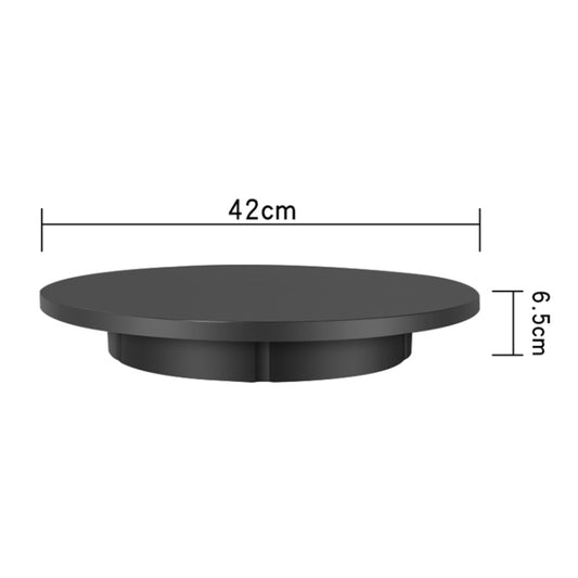 42cm Charging Rotating Display Stand Video Shooting Turntable, Load: 100kg, Power Plug:UK Plug(Black) by buy2fix