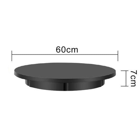 60cm Charging Rotating Display Stand Video Shooting Turntable, Load: 100kg, Power Plug:EU Plug(Black) by buy2fix