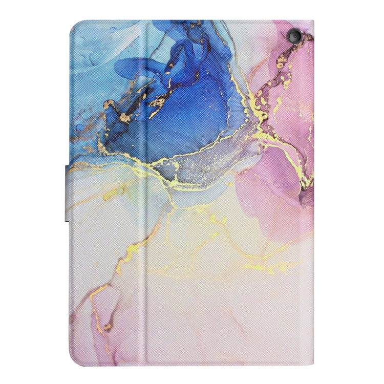 For Amazon Kindle HD 8 2020 Marble Pattern Smart Leather Tablet Case(Pink Blue) - Amazon by buy2fix | Online Shopping UK | buy2fix
