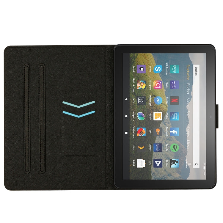 For Amazon Kindle HD 8 2020 Marble Pattern Smart Leather Tablet Case(Pink Blue) - Amazon by buy2fix | Online Shopping UK | buy2fix