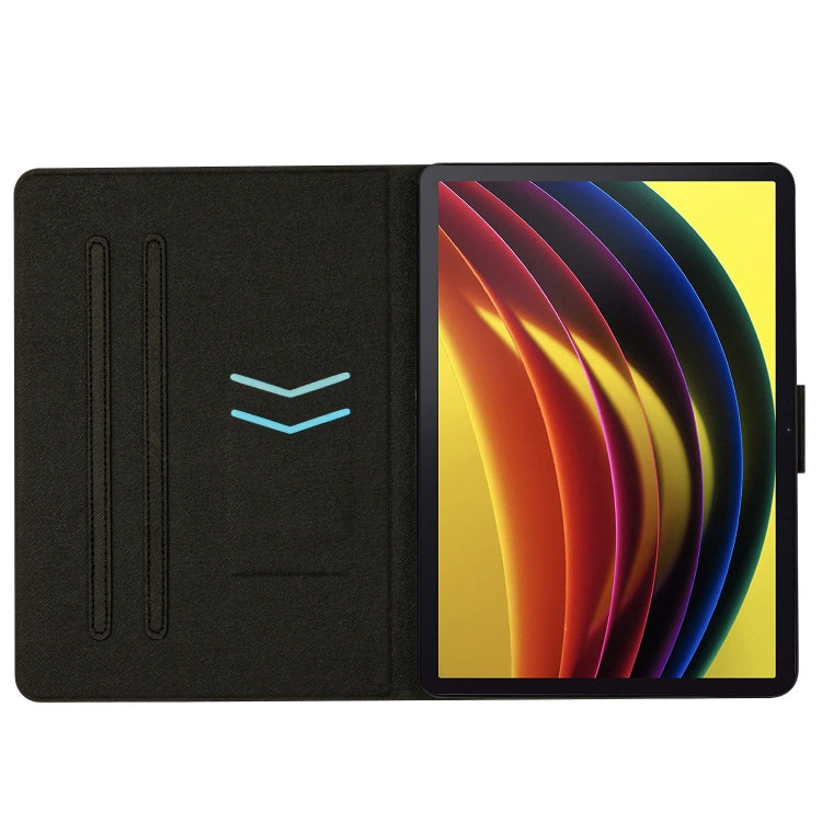 For Lenovo Tab P11 Marble Pattern Smart Leather Tablet Case(Blue) - Lenovo by buy2fix | Online Shopping UK | buy2fix
