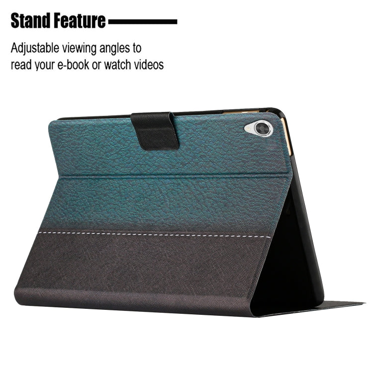 For Lenovo Tab M10 HD 2nd Gen Stitching Solid Color Smart Leather Tablet Case(Green) - Lenovo by buy2fix | Online Shopping UK | buy2fix