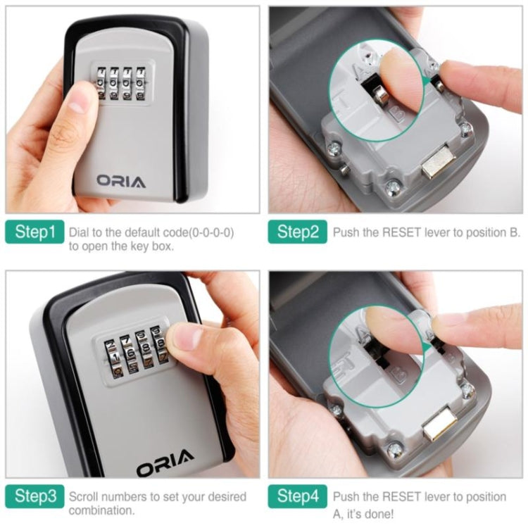 KS6500 Installation-free Hanging Decoration Key Password Box(Orange) - Safety Box by buy2fix | Online Shopping UK | buy2fix