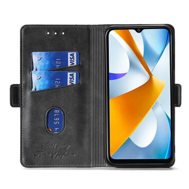 For Huawei nova 10 Contrast Color Side Buckle Leather Phone Case(Blue+Grey) - Huawei Cases by buy2fix | Online Shopping UK | buy2fix