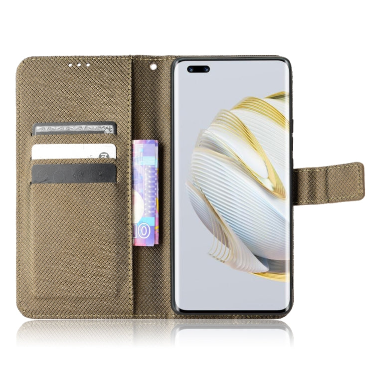For Huawei nova 10 Diamond Texture Leather Phone Case(Brown) - Huawei Cases by buy2fix | Online Shopping UK | buy2fix