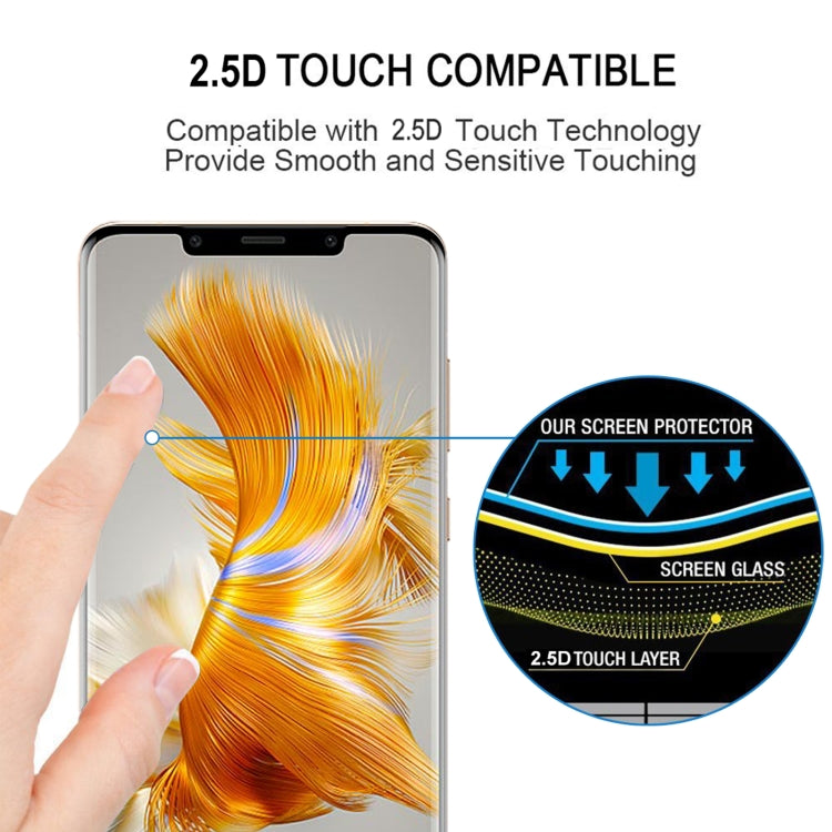 3D Curved Edge Full Screen Tempered Glass Film For Huawei Mate 50 Pro / Mate 50 RS Porsche Design - Huawei Tempered Glass by buy2fix | Online Shopping UK | buy2fix