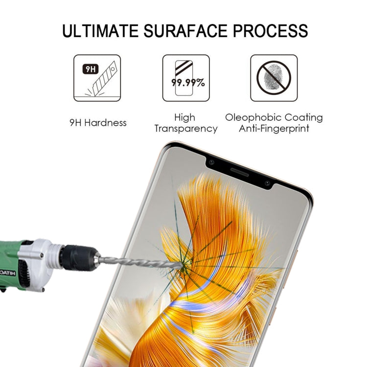 3D Curved Edge Full Screen Tempered Glass Film For Huawei Mate 50 Pro / Mate 50 RS Porsche Design - Huawei Tempered Glass by buy2fix | Online Shopping UK | buy2fix