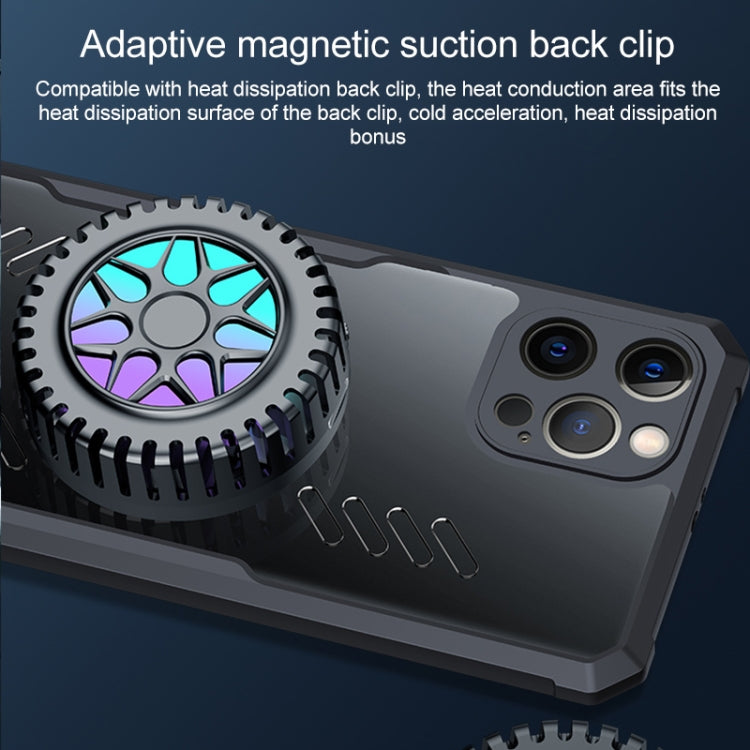 For iPhone 12 Pro Max Gaming Cooling Phone Case(Black) - iPhone 12 Pro Max Cases by buy2fix | Online Shopping UK | buy2fix