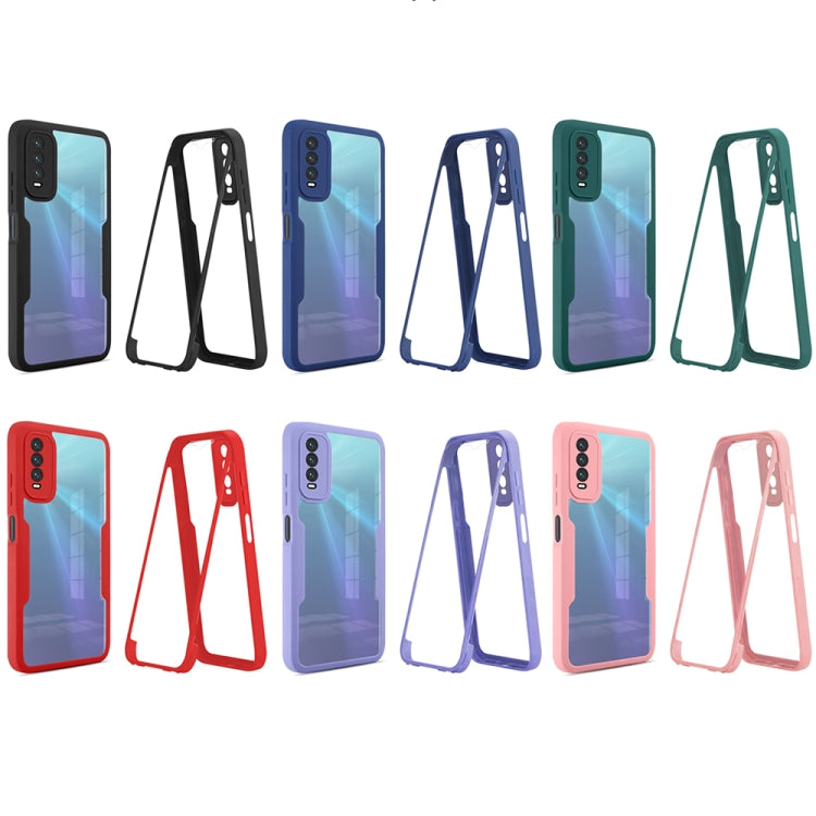 For vivo Y20 360 Degrees Full Coverage Phone Case(Black) - vivo Cases by buy2fix | Online Shopping UK | buy2fix