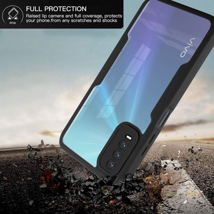 For vivo Y20 360 Degrees Full Coverage Phone Case(Black) - vivo Cases by buy2fix | Online Shopping UK | buy2fix