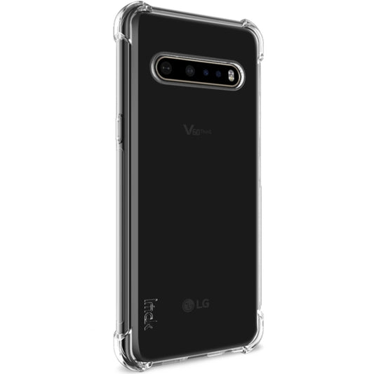For LG V60 ThinQ 5G IMAK All-inclusive Shockproof Airbag TPU Protective Case, with Screen Protector(Transparent) - LG Cases by imak | Online Shopping UK | buy2fix