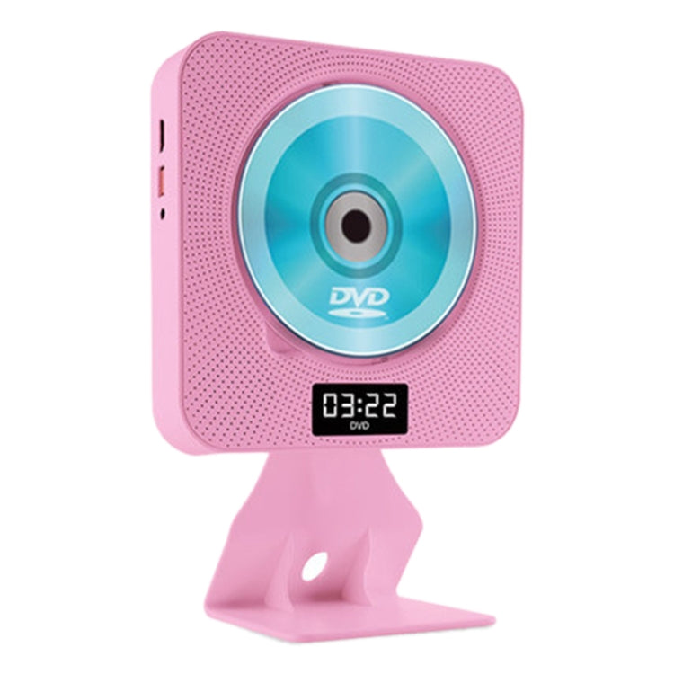 Kecag KC-608 Wall Mounted HD DVD Player Bluetooth CD Player(Pink) - DVD & LCD Player by Kecag | Online Shopping UK | buy2fix