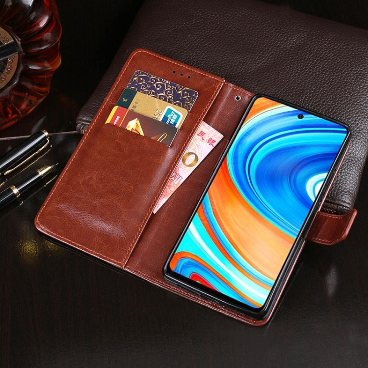 For Xiaomi Redmi Note 9 Pro idewei Crazy Horse Texture Horizontal Flip Leather Case with Holder & Card Slots & Wallet(Yellow) - Xiaomi Cases by idewei | Online Shopping UK | buy2fix
