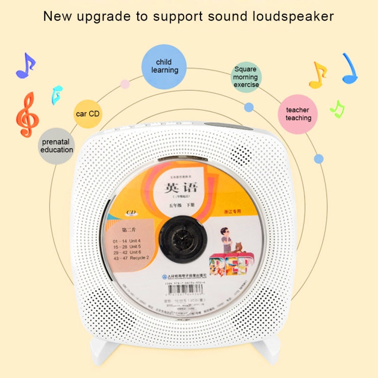 Kecag KC-609 Wall Mounted Home DVD Player Bluetooth CD Player, Specification:CD Version+ Not Connected to TV+ Plug-In Version(Pink) - DVD & LCD Player by Kecag | Online Shopping UK | buy2fix