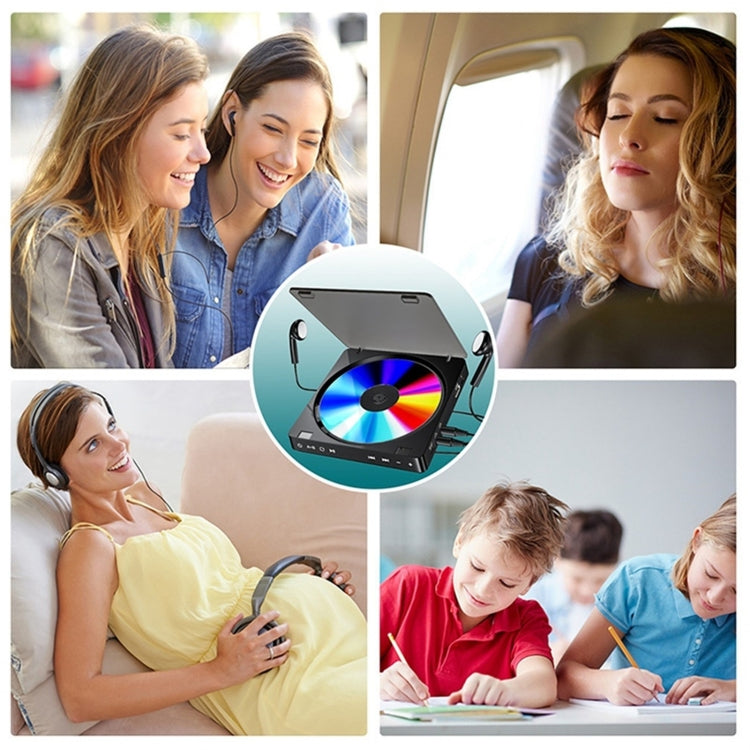Kecag KC-708 Portable Retro Disc Album CD Player(Black) - DVD & LCD Player by Kecag | Online Shopping UK | buy2fix