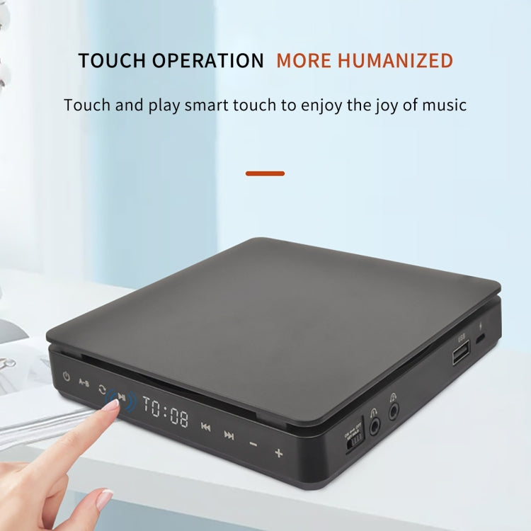 Kecag KC-708 Portable Retro Disc Album CD Player(Black) - DVD & LCD Player by Kecag | Online Shopping UK | buy2fix