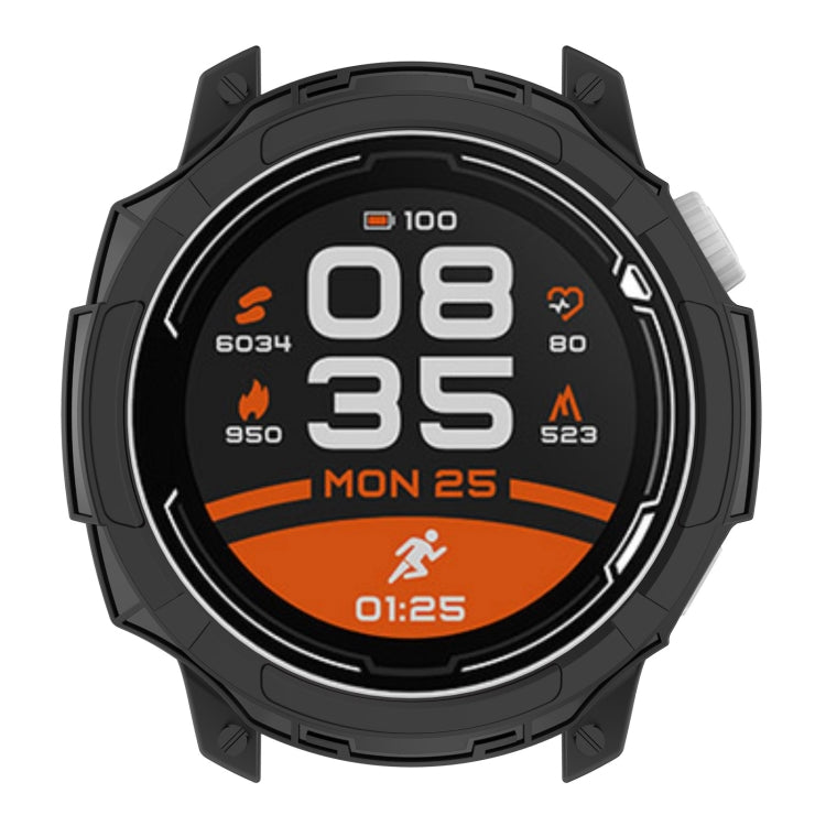 For COROS Pace 2 Armor Hollow TPU Watch Case(Black) - Watch Case by buy2fix | Online Shopping UK | buy2fix