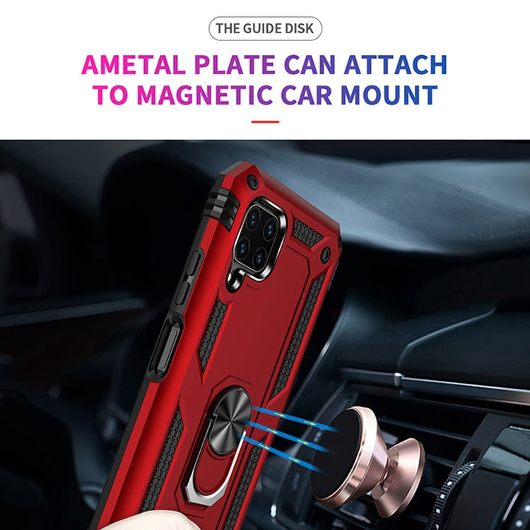 For Huawei P40 Lite Shockproof TPU + PC Protective Case with 360 Degree Rotating Holder(Red) - Huawei Cases by buy2fix | Online Shopping UK | buy2fix