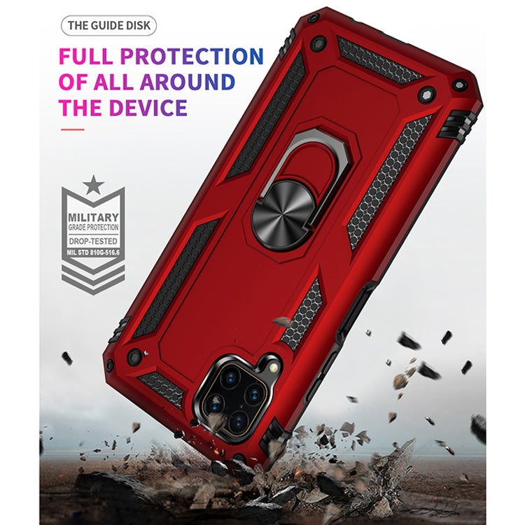 For Huawei P40 Lite Shockproof TPU + PC Protective Case with 360 Degree Rotating Holder(Red) - Huawei Cases by buy2fix | Online Shopping UK | buy2fix