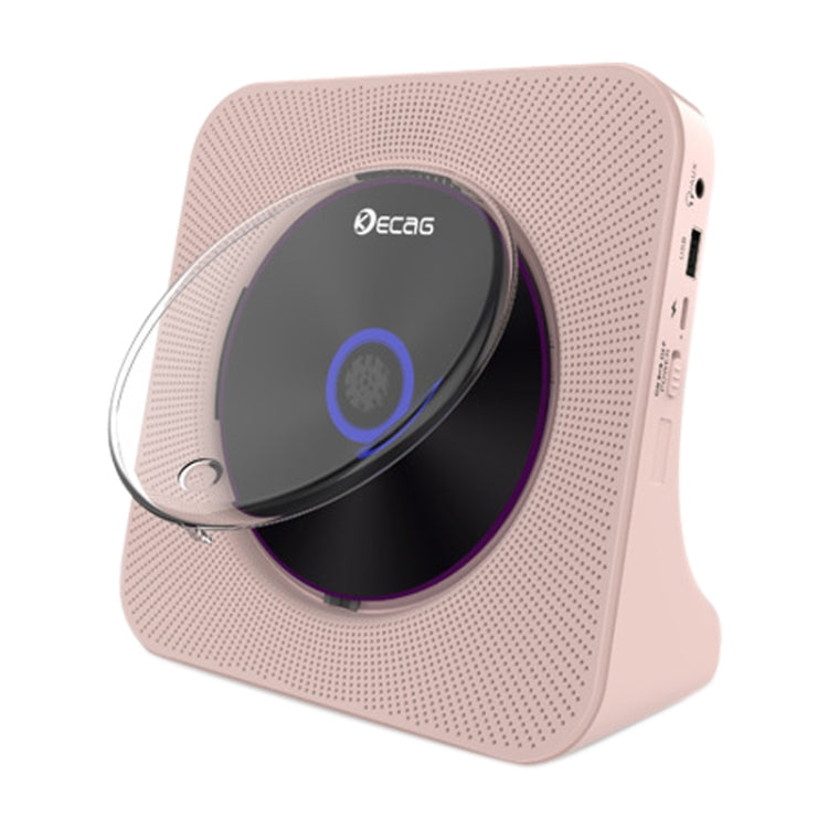 Kecag KC-806 2A Retro Bluetooth Music Disc Album CD Player, Specification:Plug-in Version(Pink) - DVD & LCD Player by Kecag | Online Shopping UK | buy2fix
