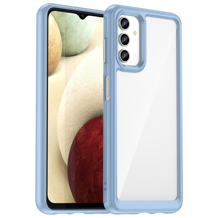 For Samsung Galaxy A13 5G Colorful Series Acrylic + TPU Phone Case(Blue) - Galaxy Phone Cases by buy2fix | Online Shopping UK | buy2fix