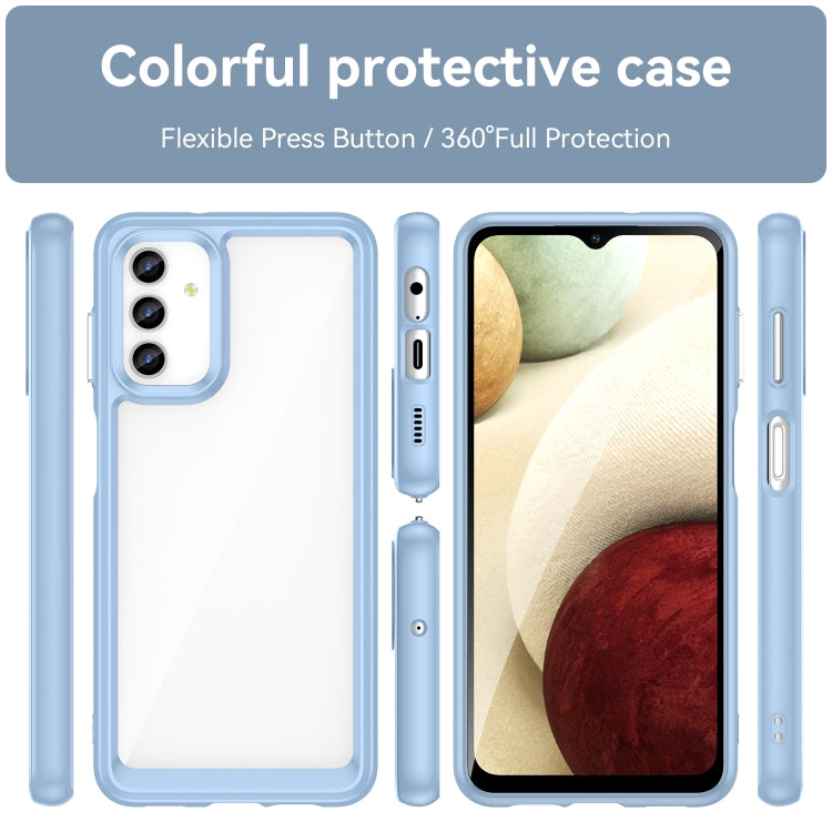 For Samsung Galaxy A13 5G Colorful Series Acrylic + TPU Phone Case(Blue) - Galaxy Phone Cases by buy2fix | Online Shopping UK | buy2fix