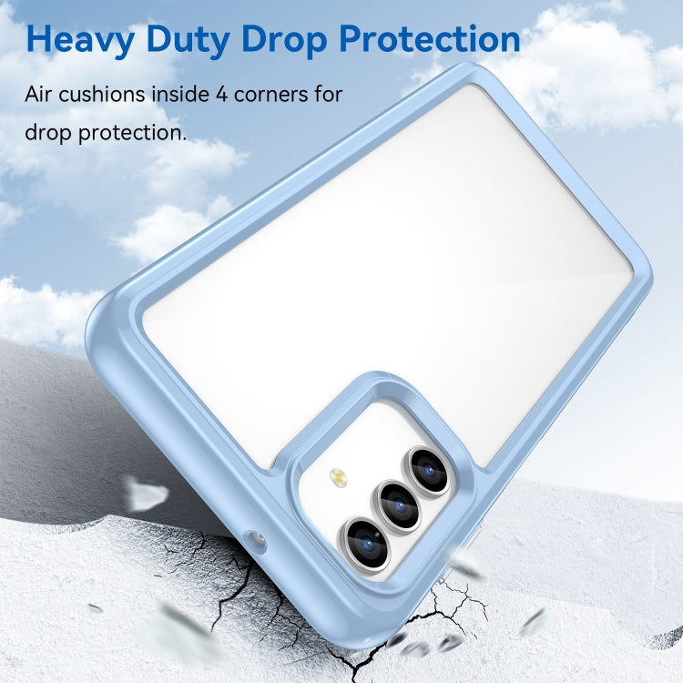 For Samsung Galaxy A13 5G Colorful Series Acrylic + TPU Phone Case(Blue) - Galaxy Phone Cases by buy2fix | Online Shopping UK | buy2fix