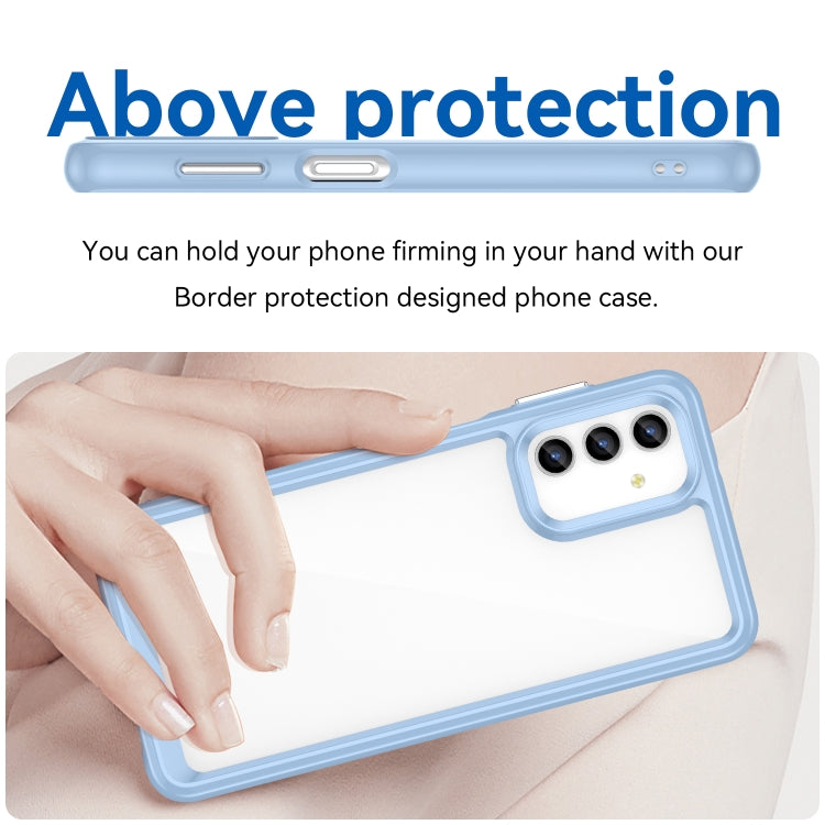 For Samsung Galaxy A13 5G Colorful Series Acrylic + TPU Phone Case(Blue) - Galaxy Phone Cases by buy2fix | Online Shopping UK | buy2fix
