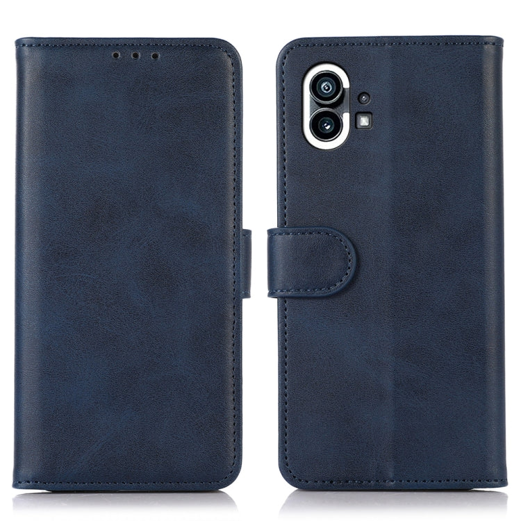 For Nothing Phone 1 Cow Texture Leather Phone Case(Blue) - Nothing Cases by buy2fix | Online Shopping UK | buy2fix