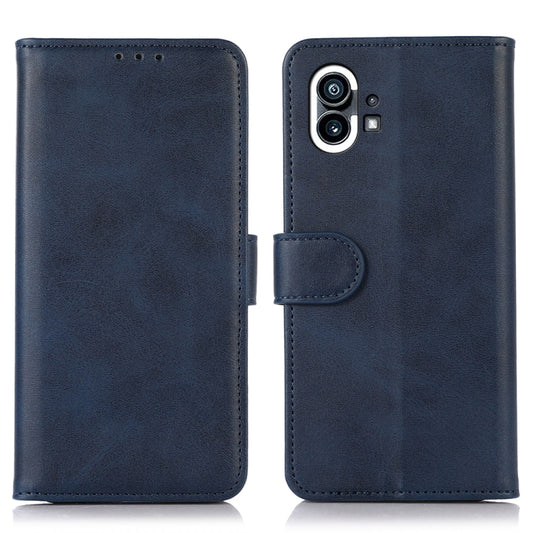 For Nothing Phone 1 Cow Texture Leather Phone Case(Blue) - Nothing Cases by buy2fix | Online Shopping UK | buy2fix