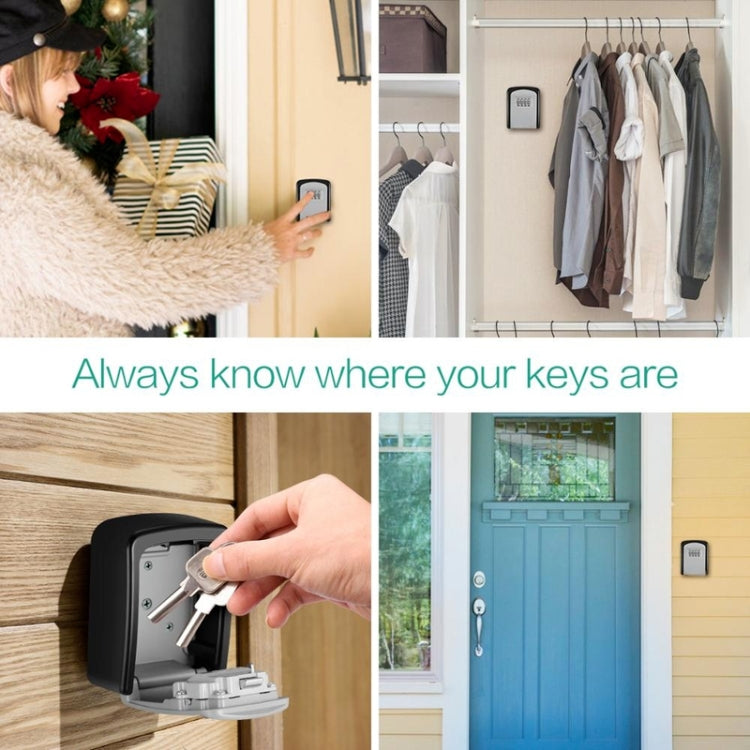 G9 4-digit Password Aluminum Alloy Key Storage Box(Red) - Safety Box by buy2fix | Online Shopping UK | buy2fix