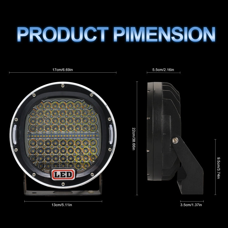 Truck Modified 7 inch Round Spotlight DC9-30V / 3000K/6000K / 3500LM - Work Lights by buy2fix | Online Shopping UK | buy2fix