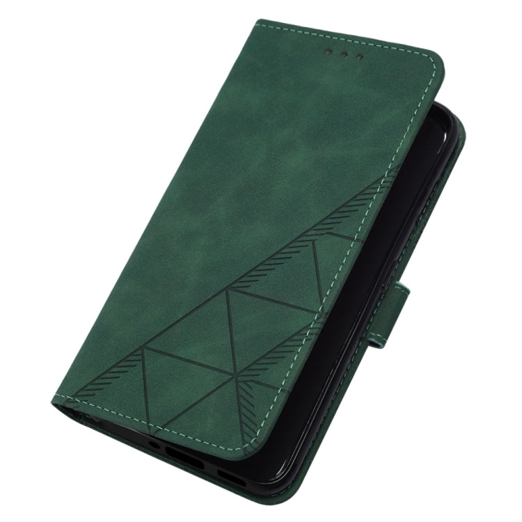 For Nothing Phone 1 Crossbody 3D Embossed Flip Leather Phone Case(Dark Green) - Nothing Cases by buy2fix | Online Shopping UK | buy2fix
