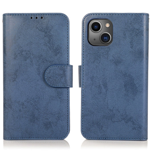 For iPhone 14 2 in 1 Detachable Leather Case (Dark Blue) by buy2fix