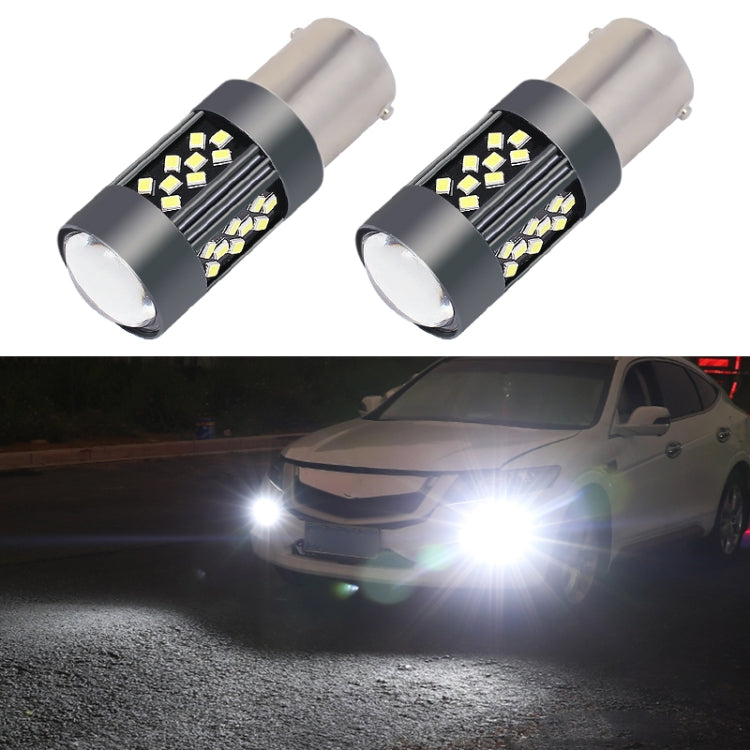 1 Pair 1156 12V 7W Continuous Car LED Fog Light(White Light) - Fog / Driving Lights by buy2fix | Online Shopping UK | buy2fix