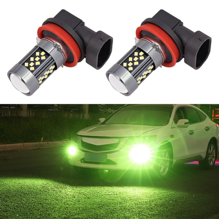 1 Pair H11 12V 7W Continuous Car LED Fog Light(Lime Light) - Fog / Driving Lights by buy2fix | Online Shopping UK | buy2fix