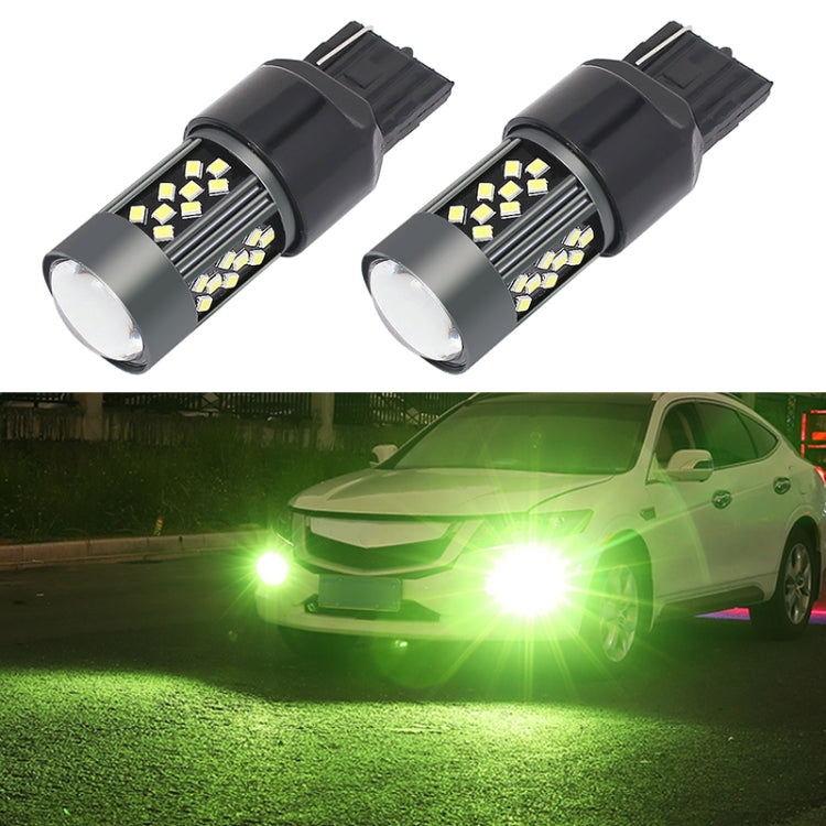 1 Pair 7440 12V 7W Strobe Car LED Fog Light(Lime Light) - Fog / Driving Lights by buy2fix | Online Shopping UK | buy2fix
