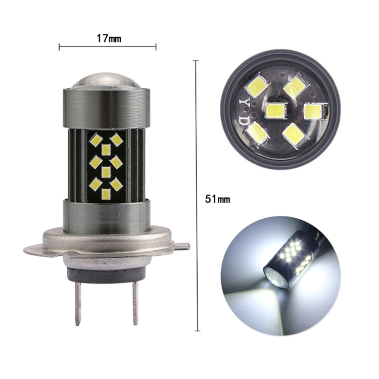 1 Pair H7 12V 7W Strobe Car LED Fog Light(White Light) - Fog / Driving Lights by buy2fix | Online Shopping UK | buy2fix