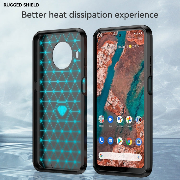 For Nokia X10 / X20 Brushed Texture Carbon Fiber TPU Phone Case(Black) - Nokia Cases by buy2fix | Online Shopping UK | buy2fix