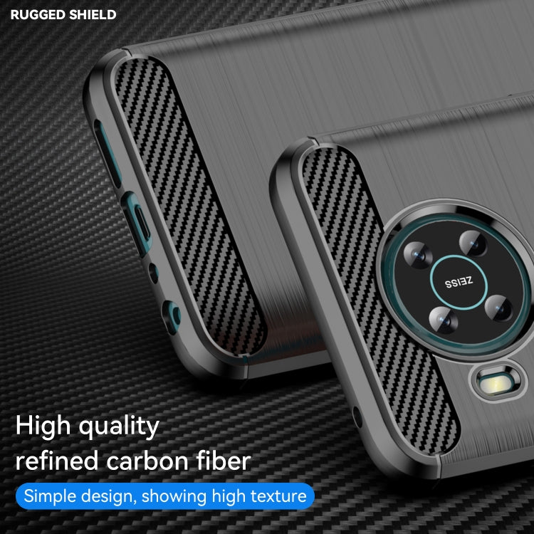 For Nokia X10 / X20 Brushed Texture Carbon Fiber TPU Phone Case(Black) - Nokia Cases by buy2fix | Online Shopping UK | buy2fix