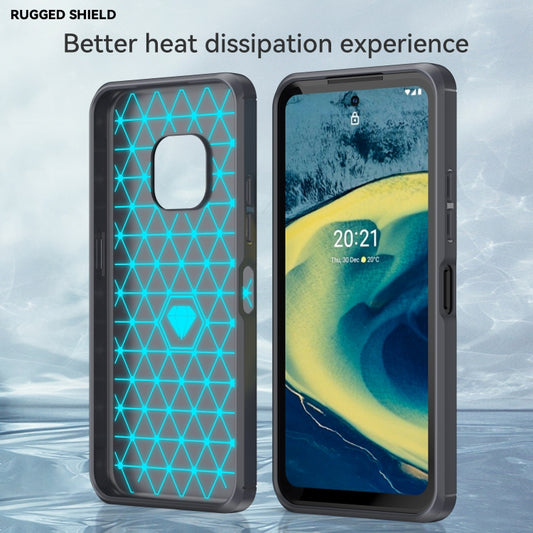 For Nokia XR20 Brushed Texture Carbon Fiber TPU Phone Case(Grey) by buy2fix