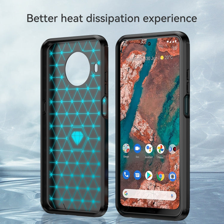 For Nokia X100 Brushed Texture Carbon Fiber TPU Phone Case(Black) - Nokia Cases by buy2fix | Online Shopping UK | buy2fix