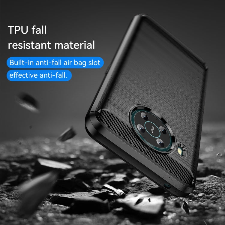 For Nokia X100 Brushed Texture Carbon Fiber TPU Phone Case(Black) - Nokia Cases by buy2fix | Online Shopping UK | buy2fix