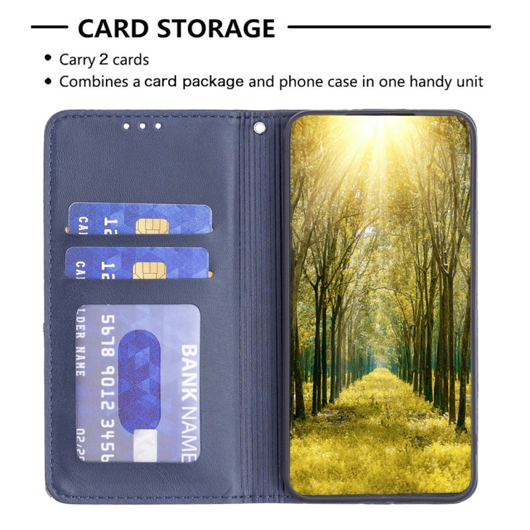 For Nothing Phone 1 Prismatic Invisible Magnetic Leather Phone Case(Blue) - Nothing Cases by buy2fix | Online Shopping UK | buy2fix