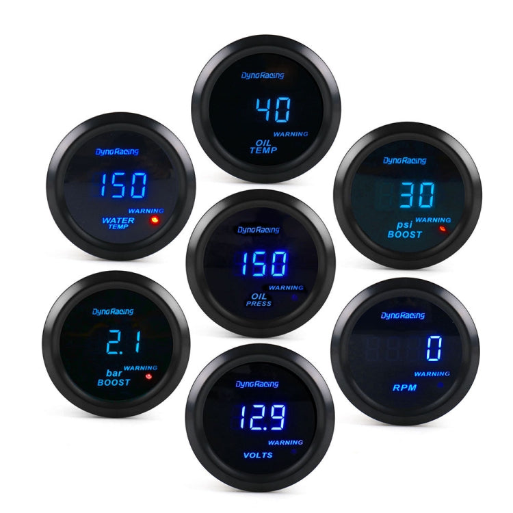 Car Modified 12V Universal 52mm Blue Light Digital Display Meter, Style:Water Temperature Gauge by buy2fix