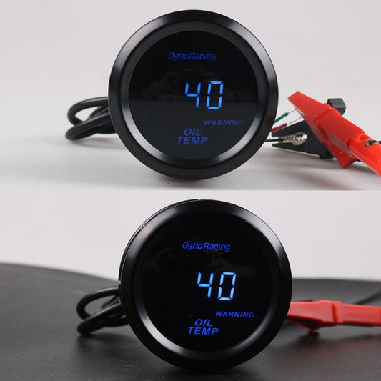 Car Modified 12V Universal 52mm Blue Light Digital Display Meter, Style:Oil Temperature Gauge - Car Modification by buy2fix | Online Shopping UK | buy2fix
