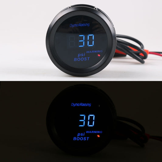 Car Modified 12V Universal 52mm Blue Light Digital Display Meter, Style:Turbo Boost Gauge PSI - Car Modification by buy2fix | Online Shopping UK | buy2fix